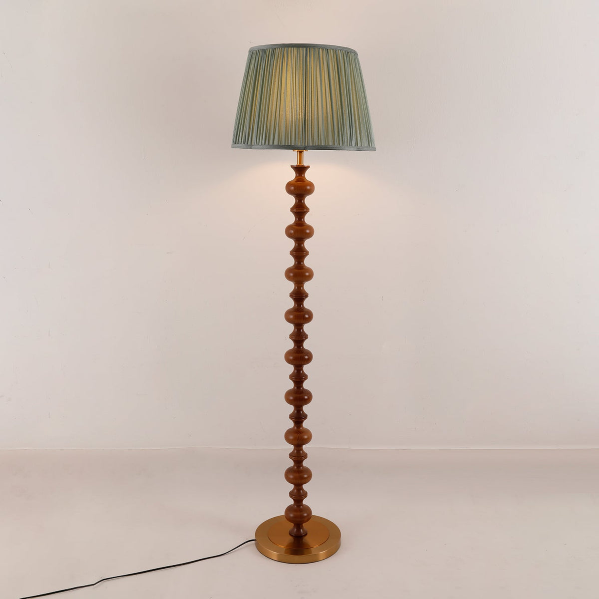 Rinivaine Wood Fabric Floor Lamp