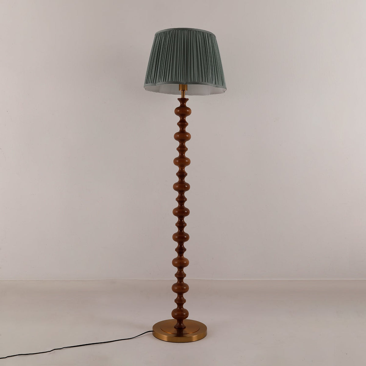 Rinivaine Wood Fabric Floor Lamp