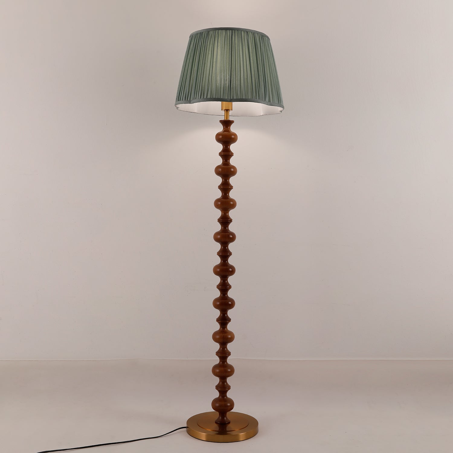 Rinivaine Wood Fabric Floor Lamp