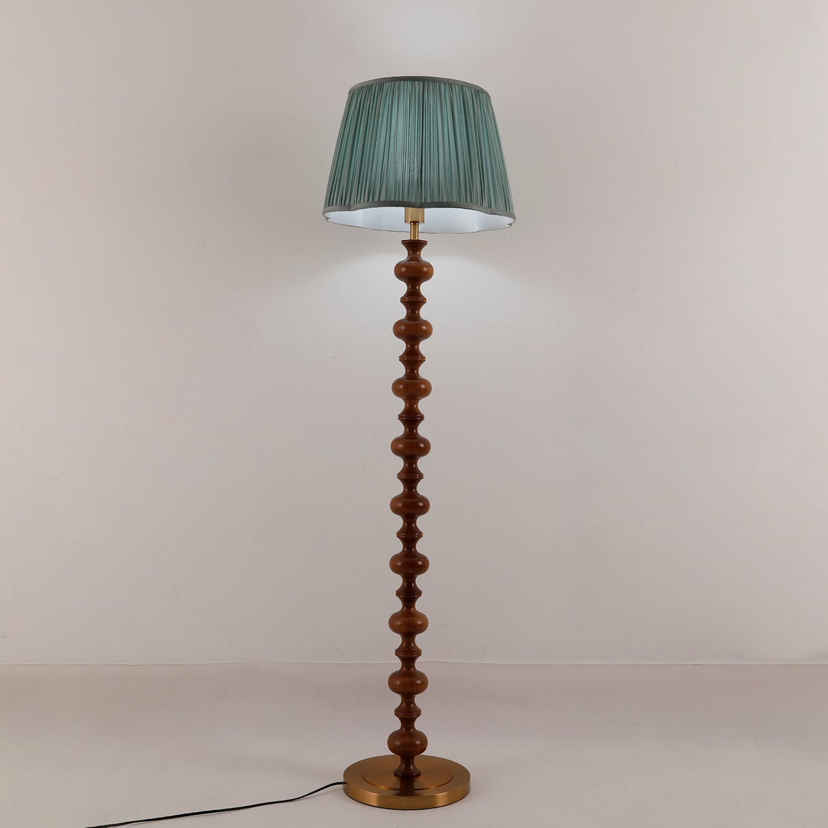 Rinivaine Wood Fabric Floor Lamp