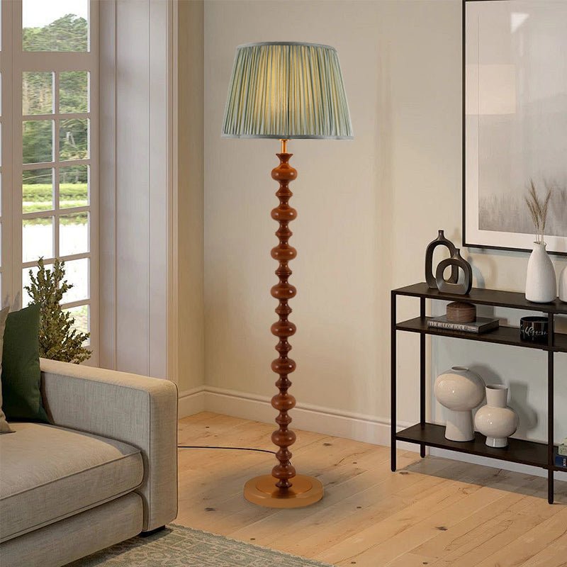 Rinivaine Wood Fabric Floor Lamp
