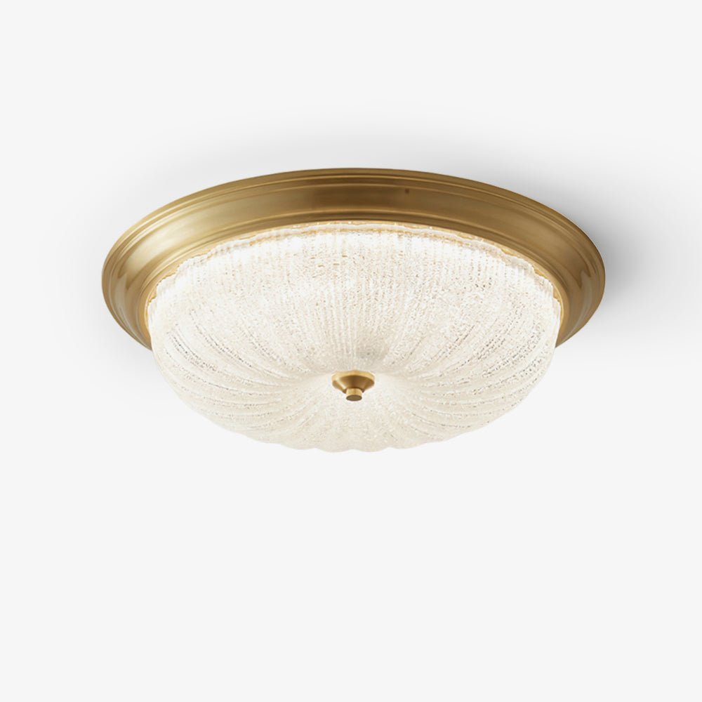 Nyrinis Traditional Classic Brass Glass Ceiling Light