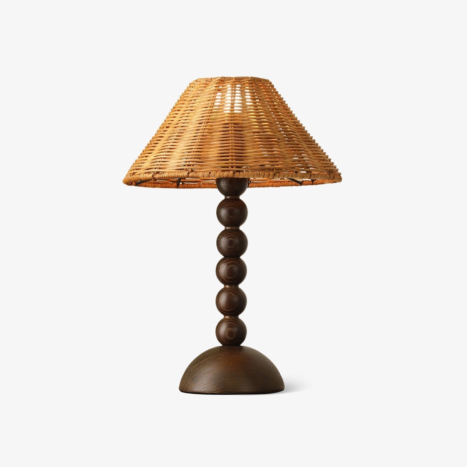 Auroran Wood & Rattan Table Lamp