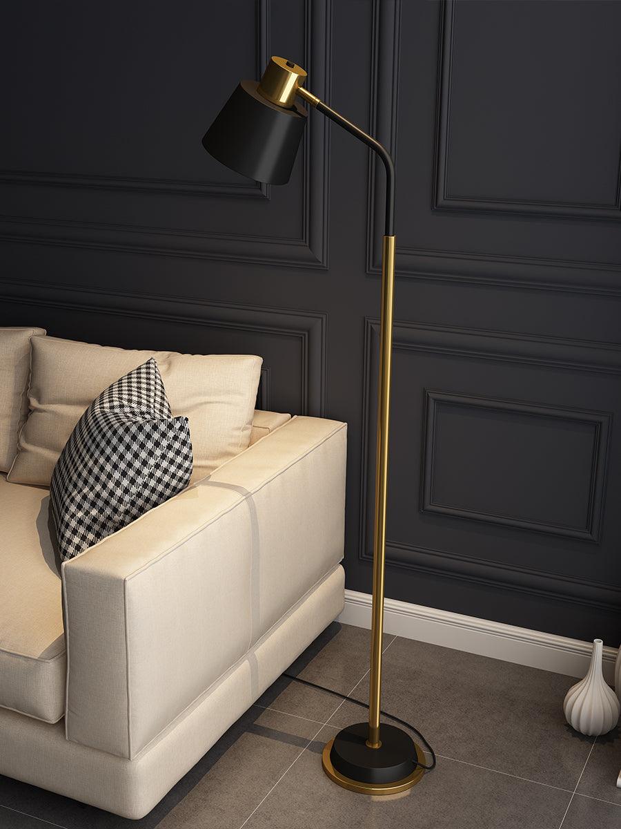 Xildas Black & Gold Minimalistic Floor Lamp