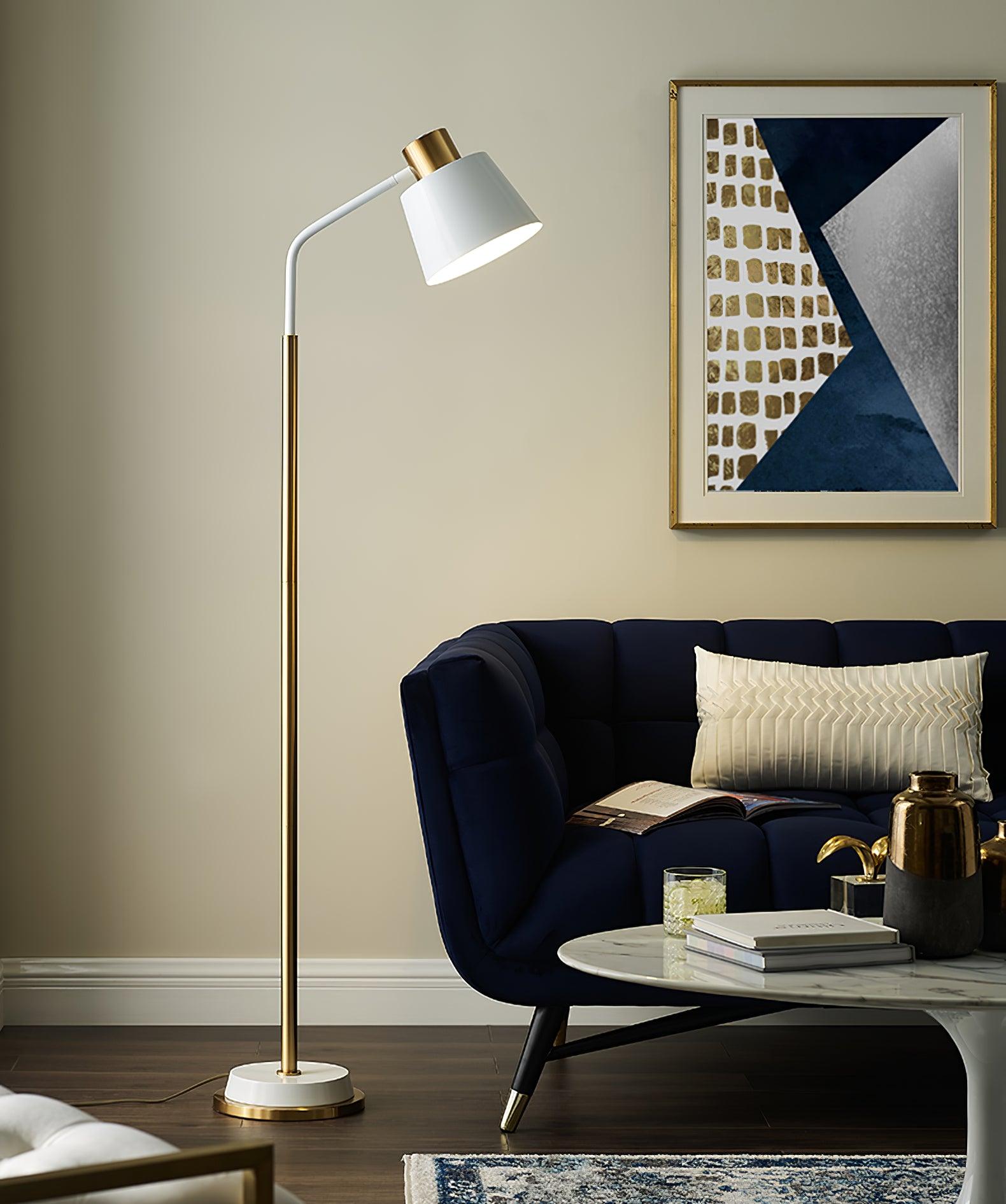 Xildas Black & Gold Minimalistic Floor Lamp