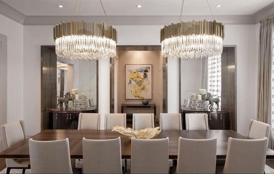 Avenu Chandelier Gold Crystal Golden