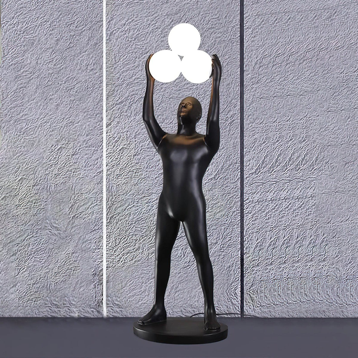 Athranis Uplifted Black Sculptural Floor Lamp