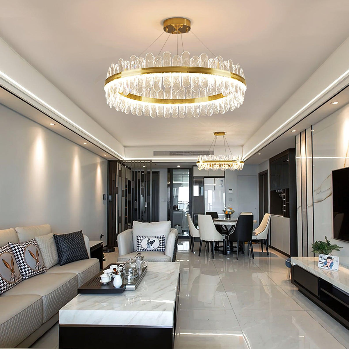 Xoriel Postmodern Luxury Crystal Chandelier