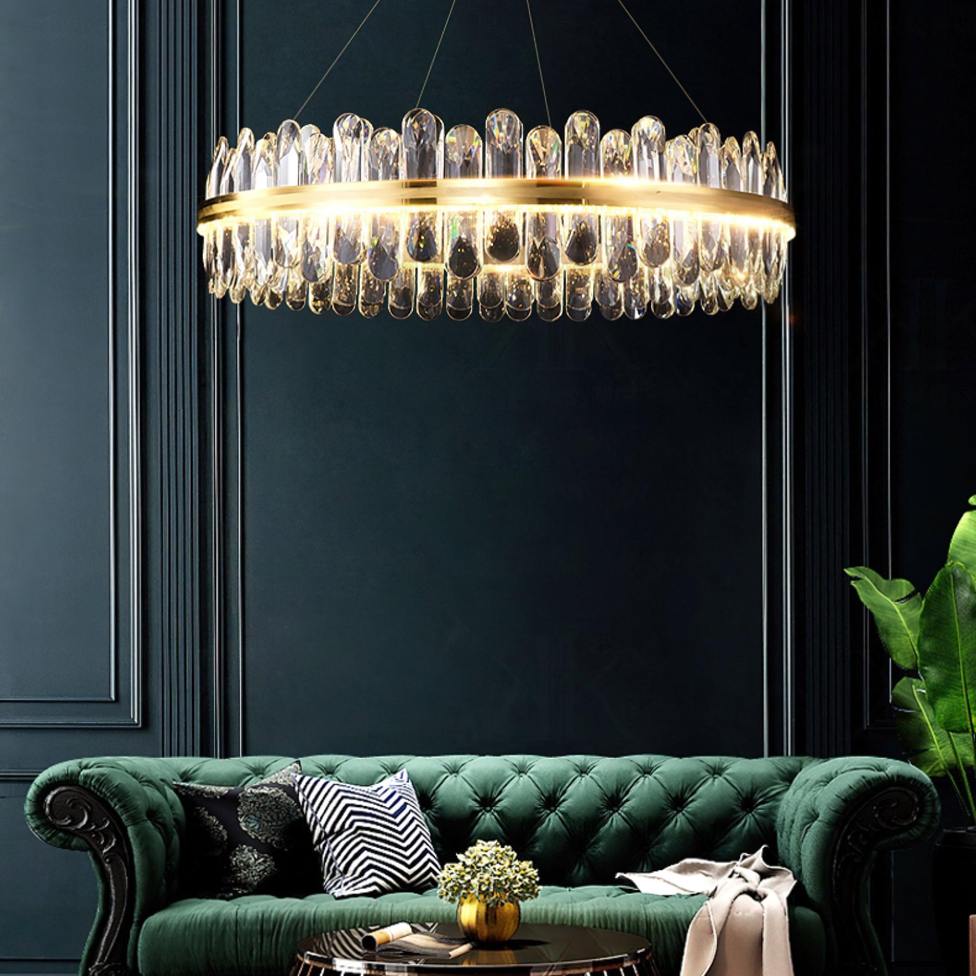 Xoriel Postmodern Luxury Crystal Chandelier