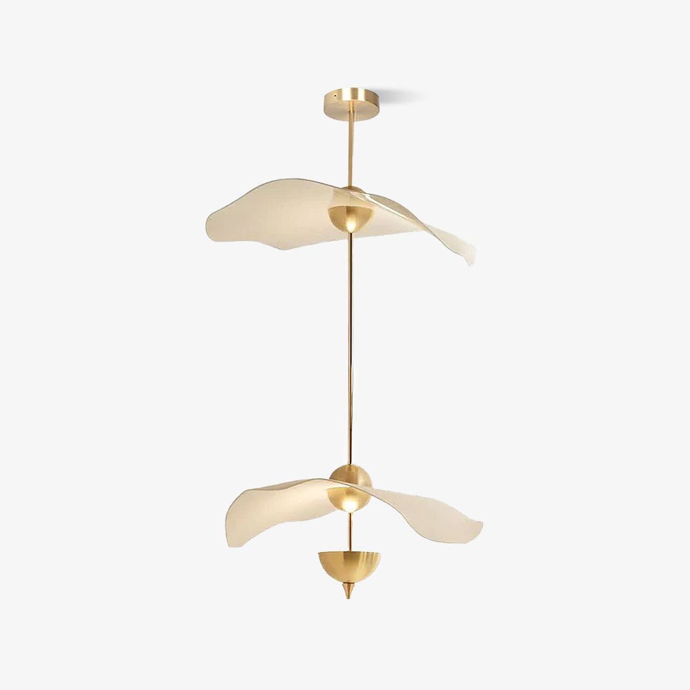 Lustra Pendant Light Double Biscuit for Living Room - Neutral Decor