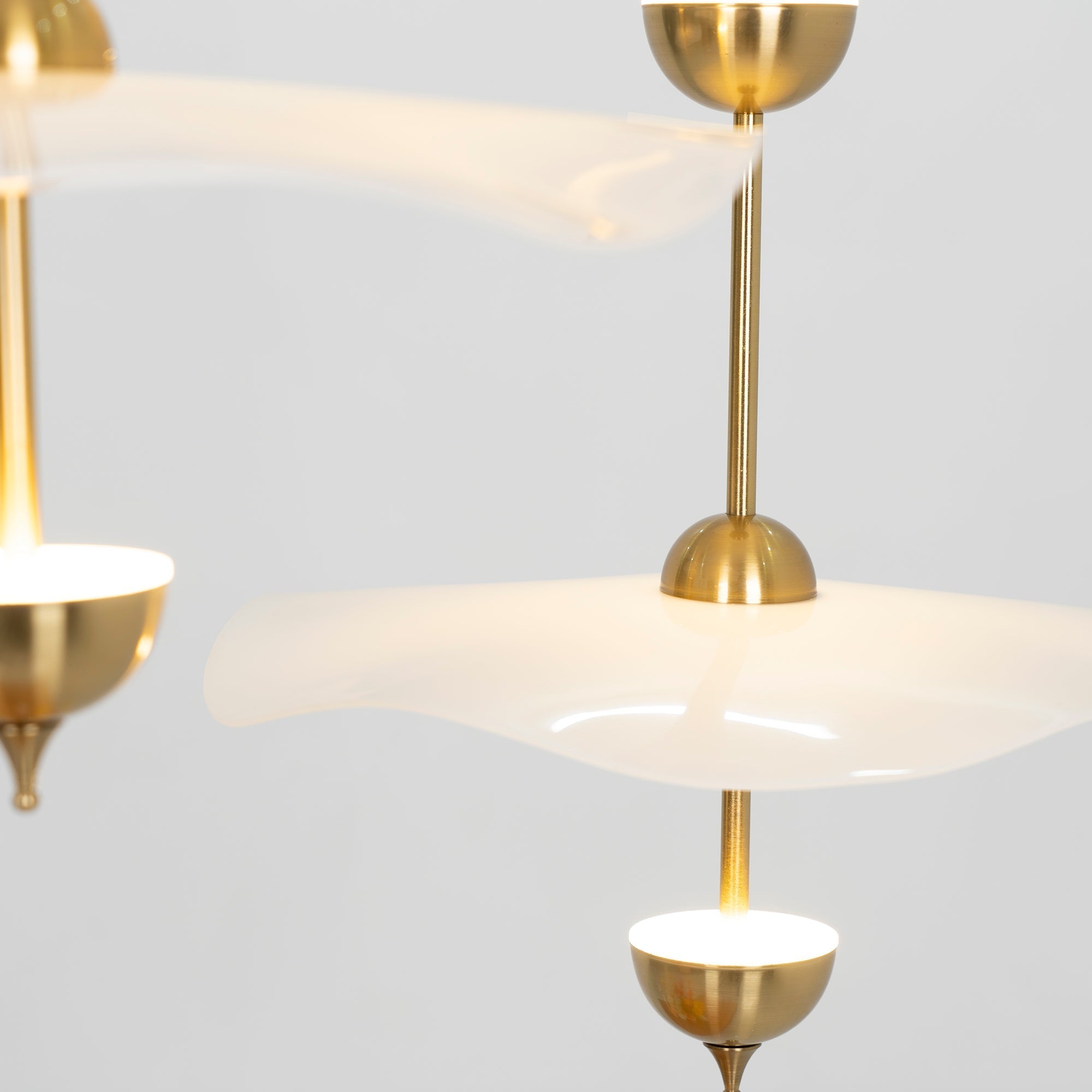 Lustra Pendant Light Double Biscuit for Living Room - Neutral Decor