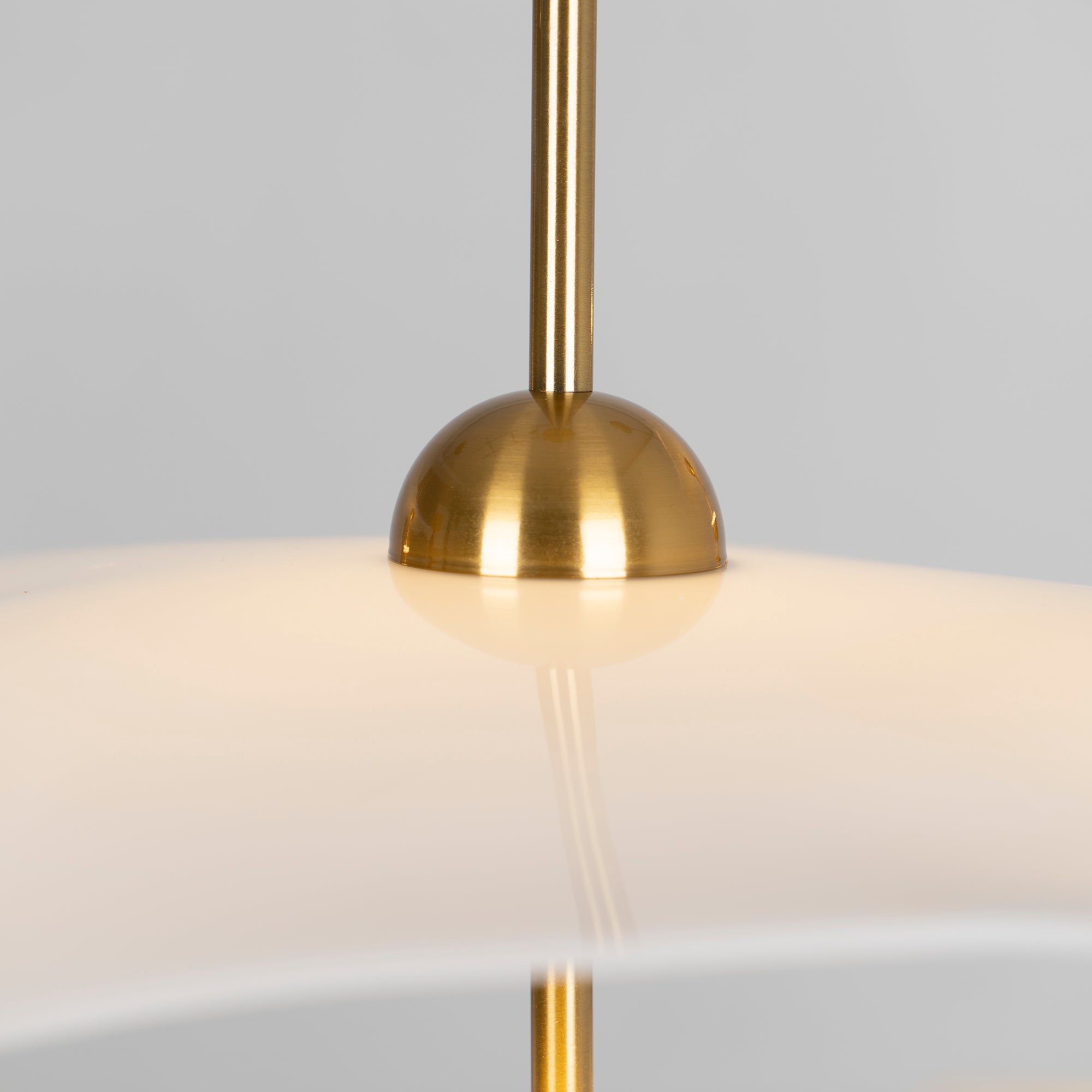 Lustra Pendant Light Double Biscuit for Living Room - Neutral Decor