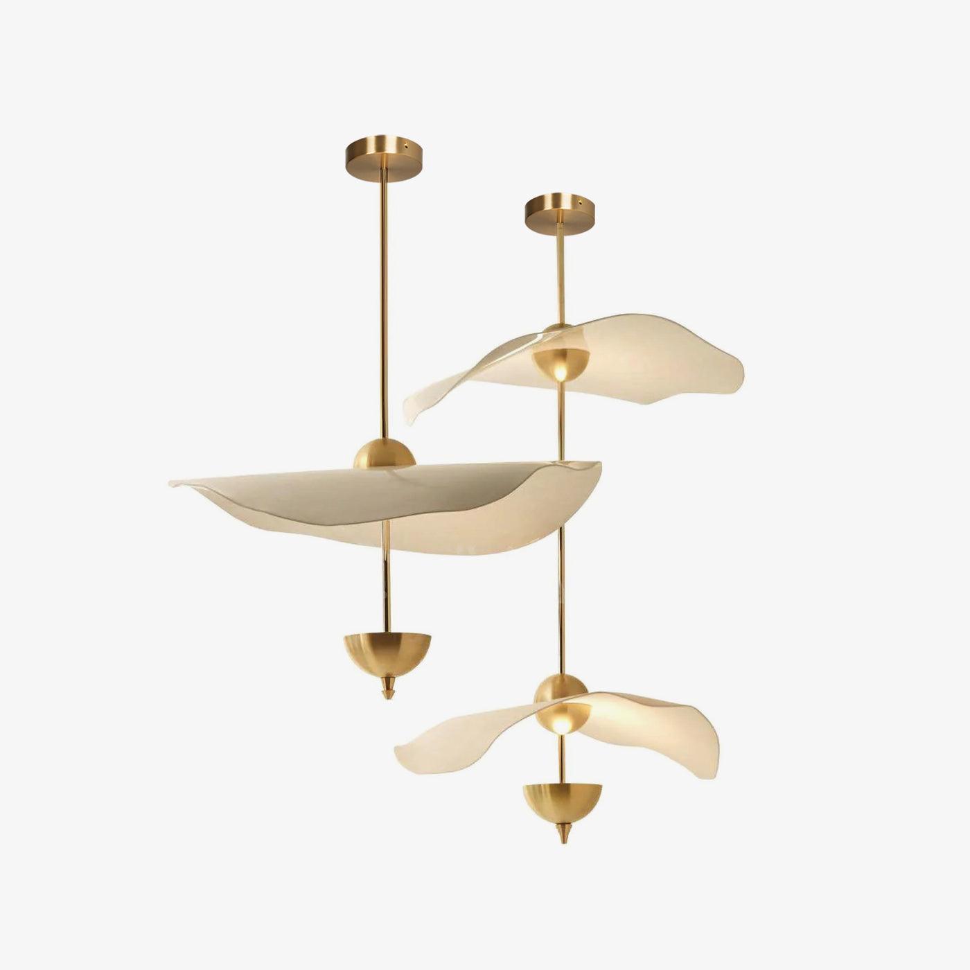 Lustra Pendant Light Double Biscuit for Living Room - Neutral Decor