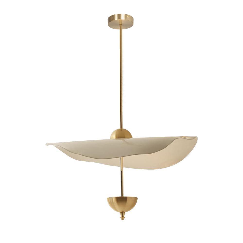 Lustra Pendant Light Double Biscuit for Living Room - Neutral Decor
