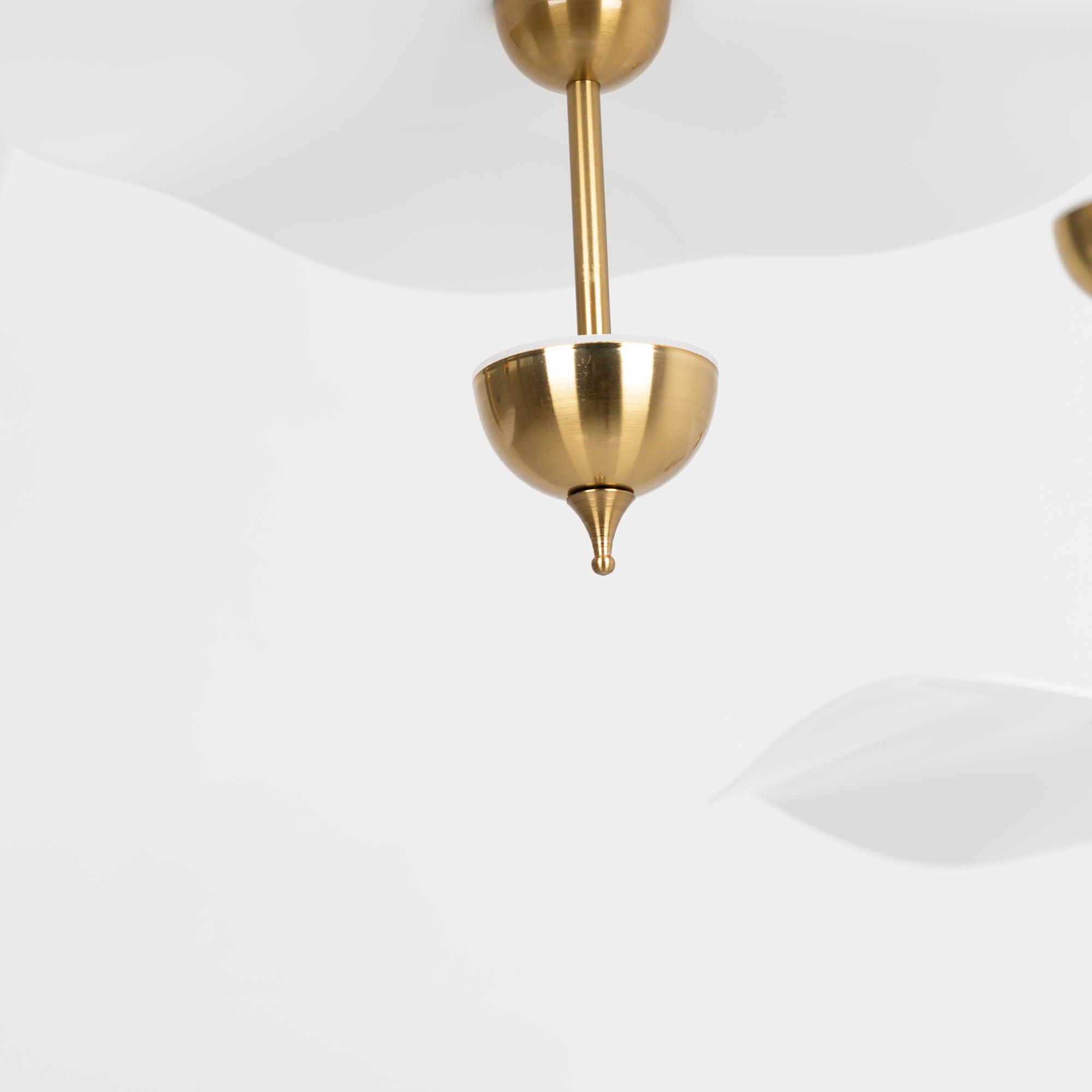 Lustra Pendant Light Double Biscuit for Living Room - Neutral Decor