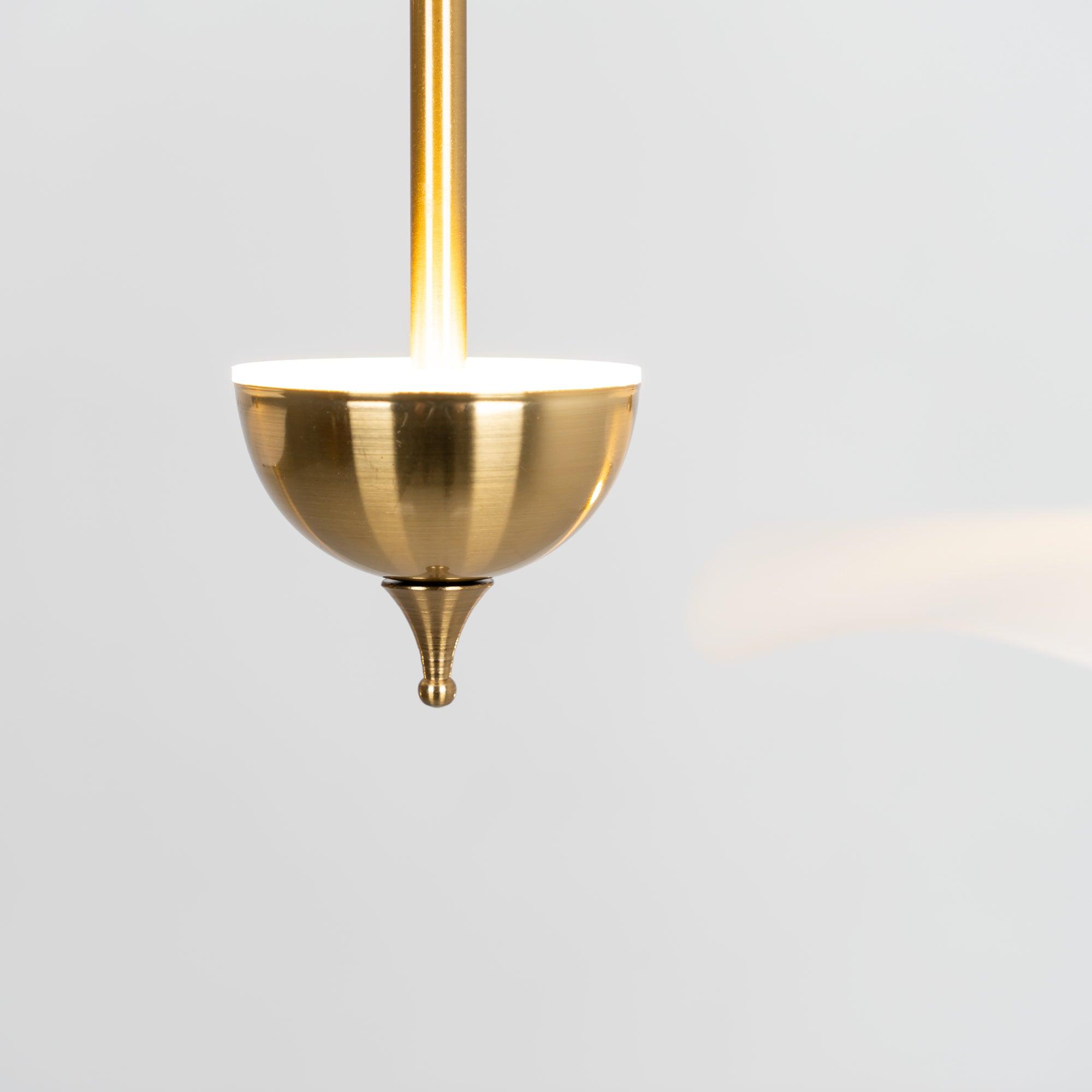 Lustra Pendant Light Double Biscuit for Living Room - Neutral Decor