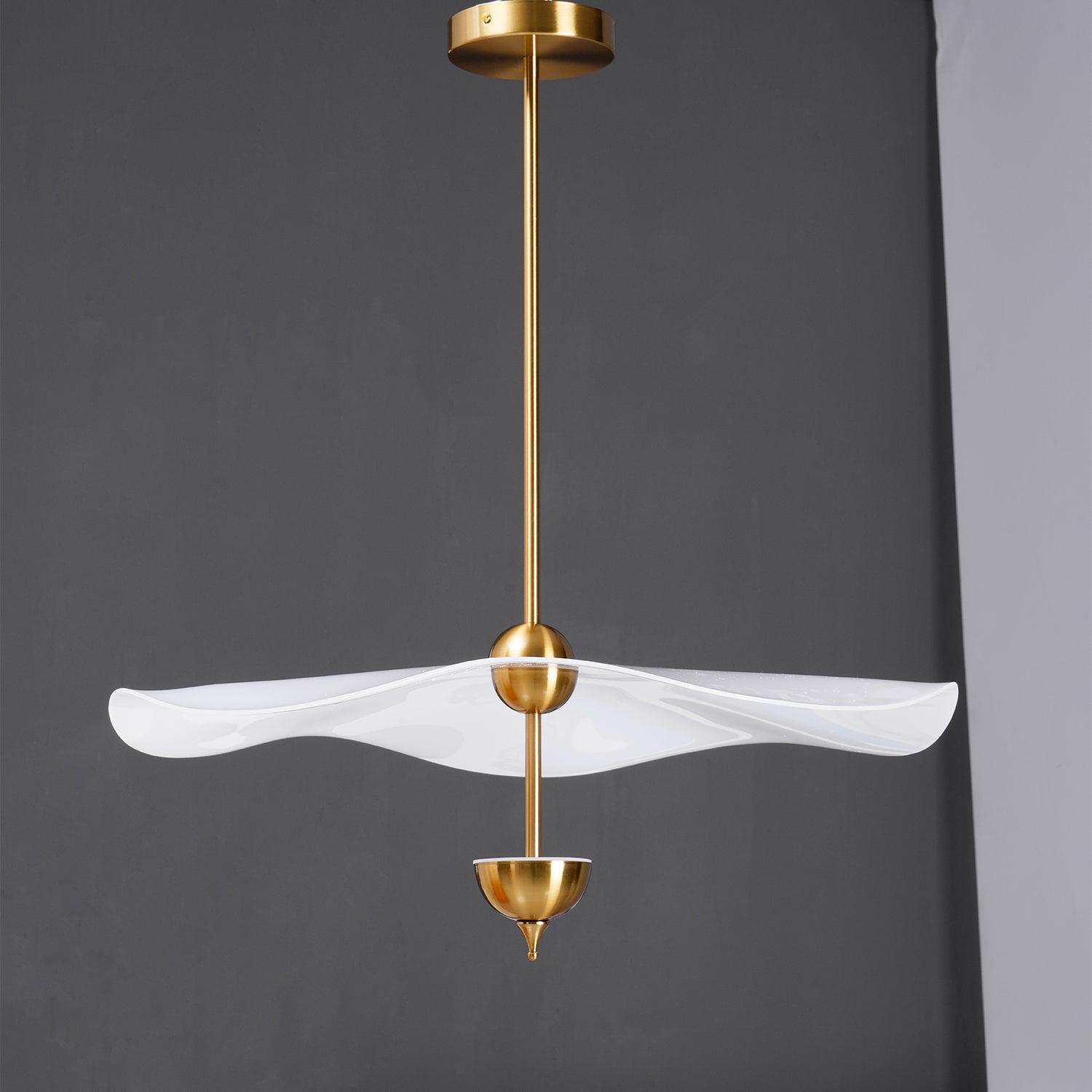 Lustra Pendant Light Double Biscuit for Living Room - Neutral Decor