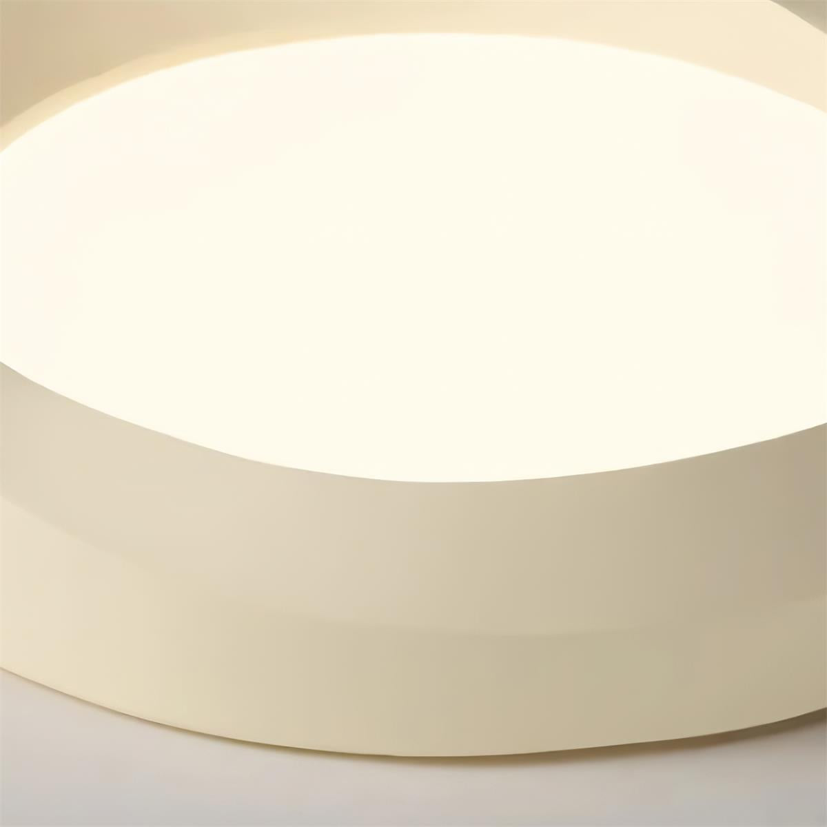 Ceiling Lamp Resin with Soft Curved Frame in Neutral Tones - Neutral Decor