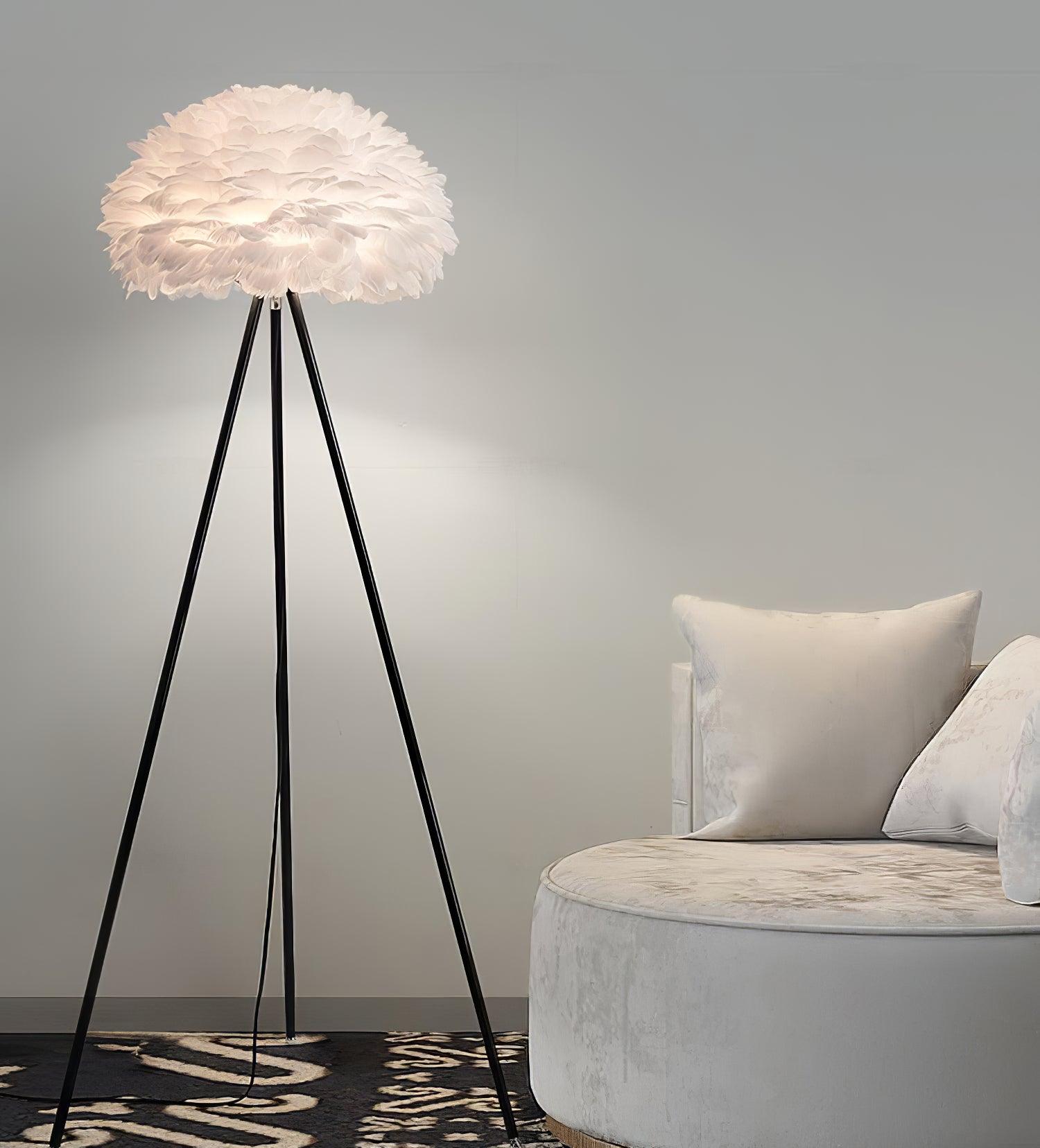 Ivthaar Organic Feather Floor Lamp