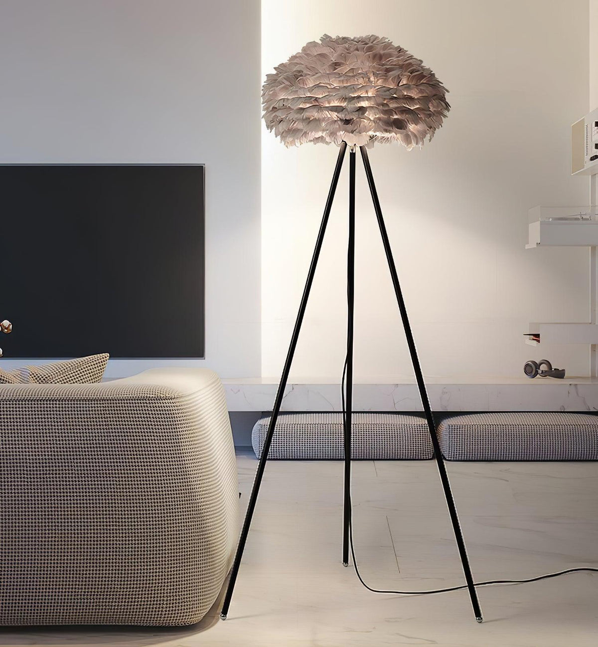 Ivthaar Organic Feather Floor Lamp