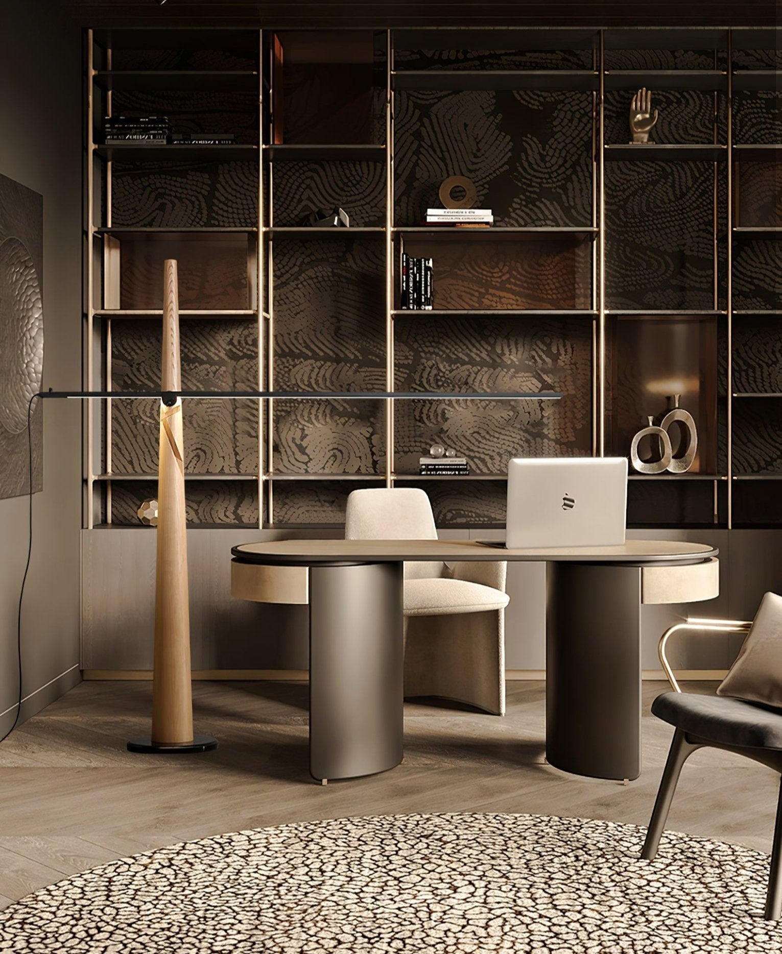 Ovelila Minimalist Wood Floor Lamp
