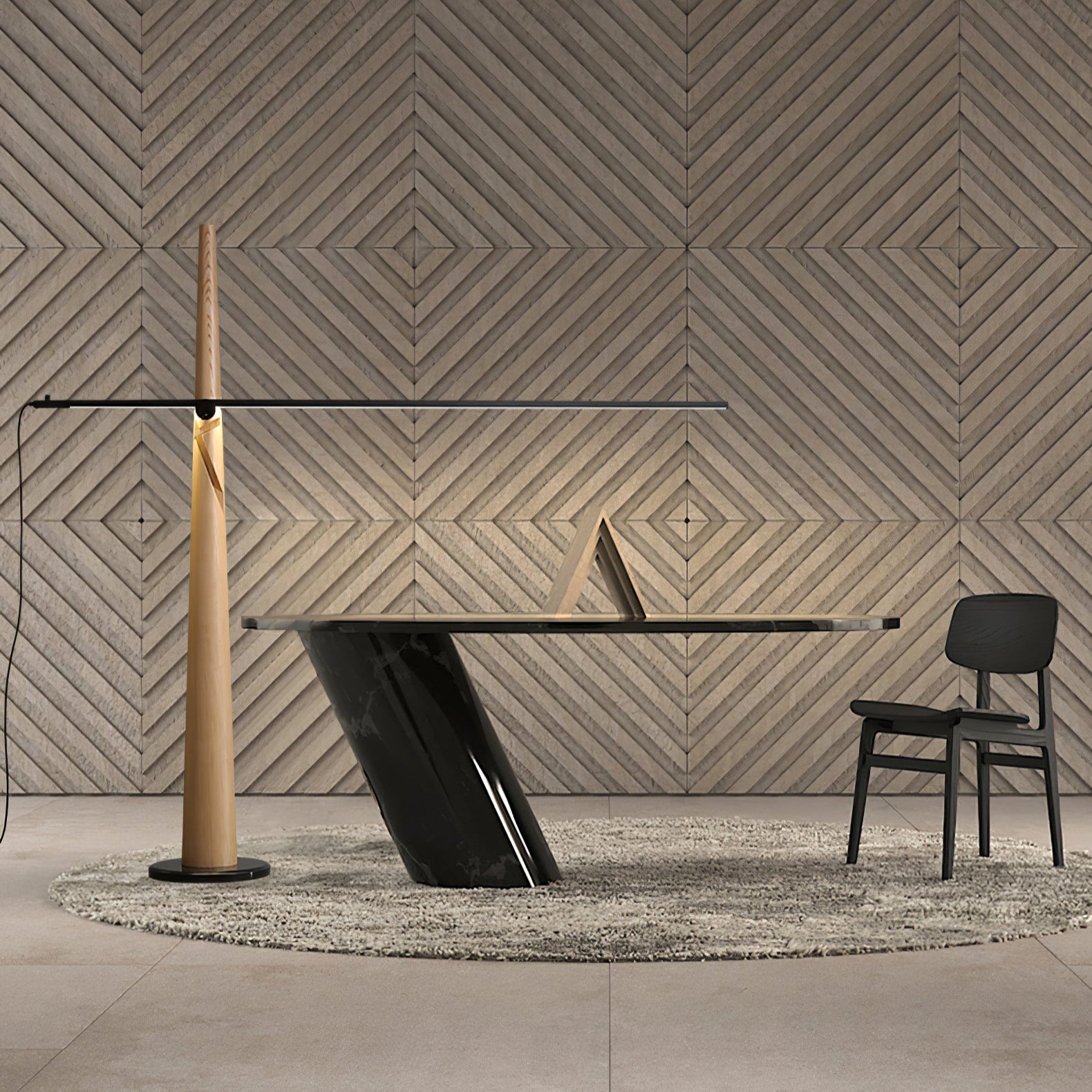 Ovelila Minimalist Wood Floor Lamp
