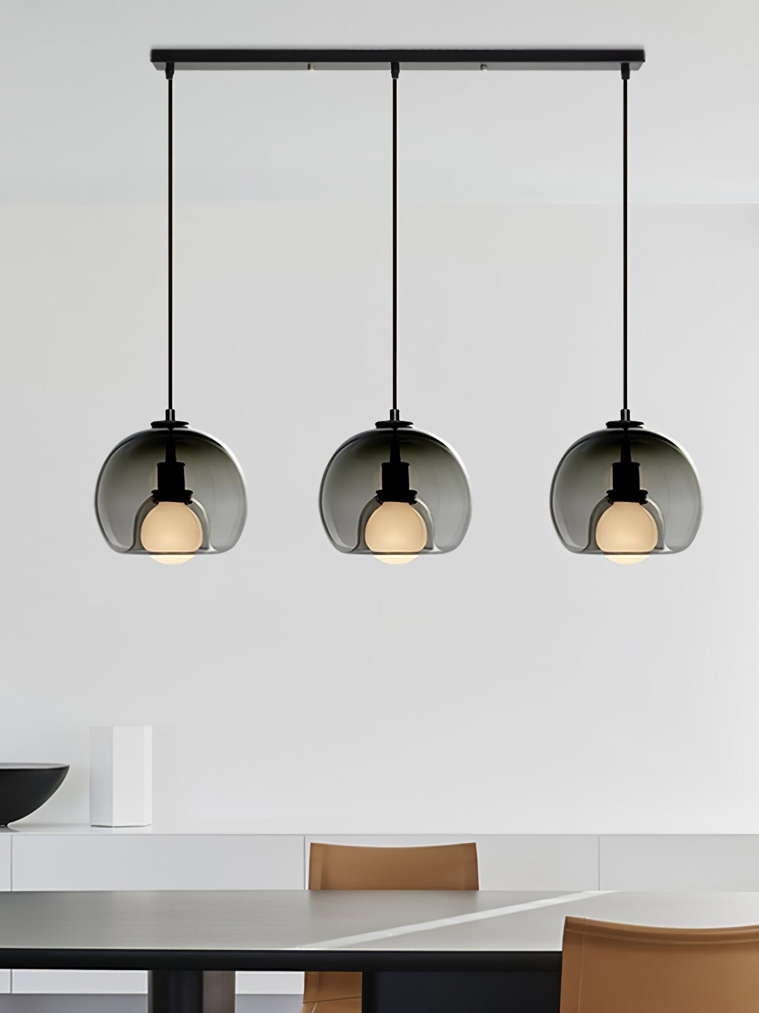 Neritha Glass Contemporary Pendant Light - Neutral Decor