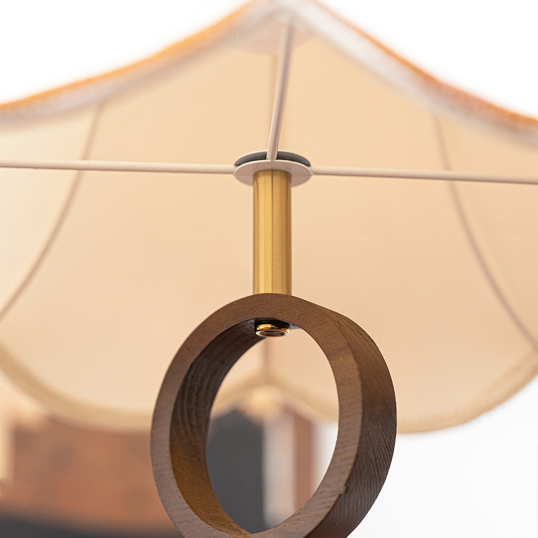 Eurvaryra Classic Elegance Fabric Wood Pendant Light