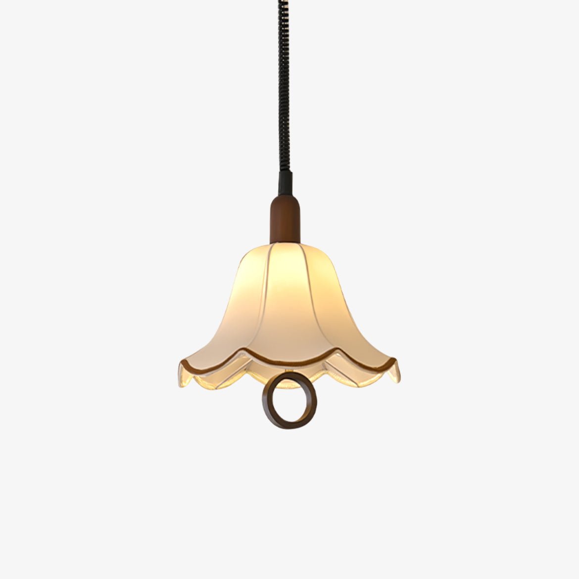 Eurvaryra Classic Elegance Fabric Wood Pendant Light