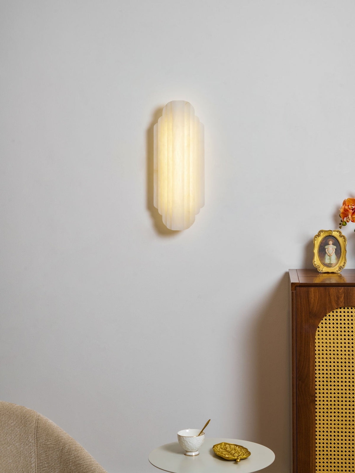 Havencrest Alabaster Indoor Wall Light