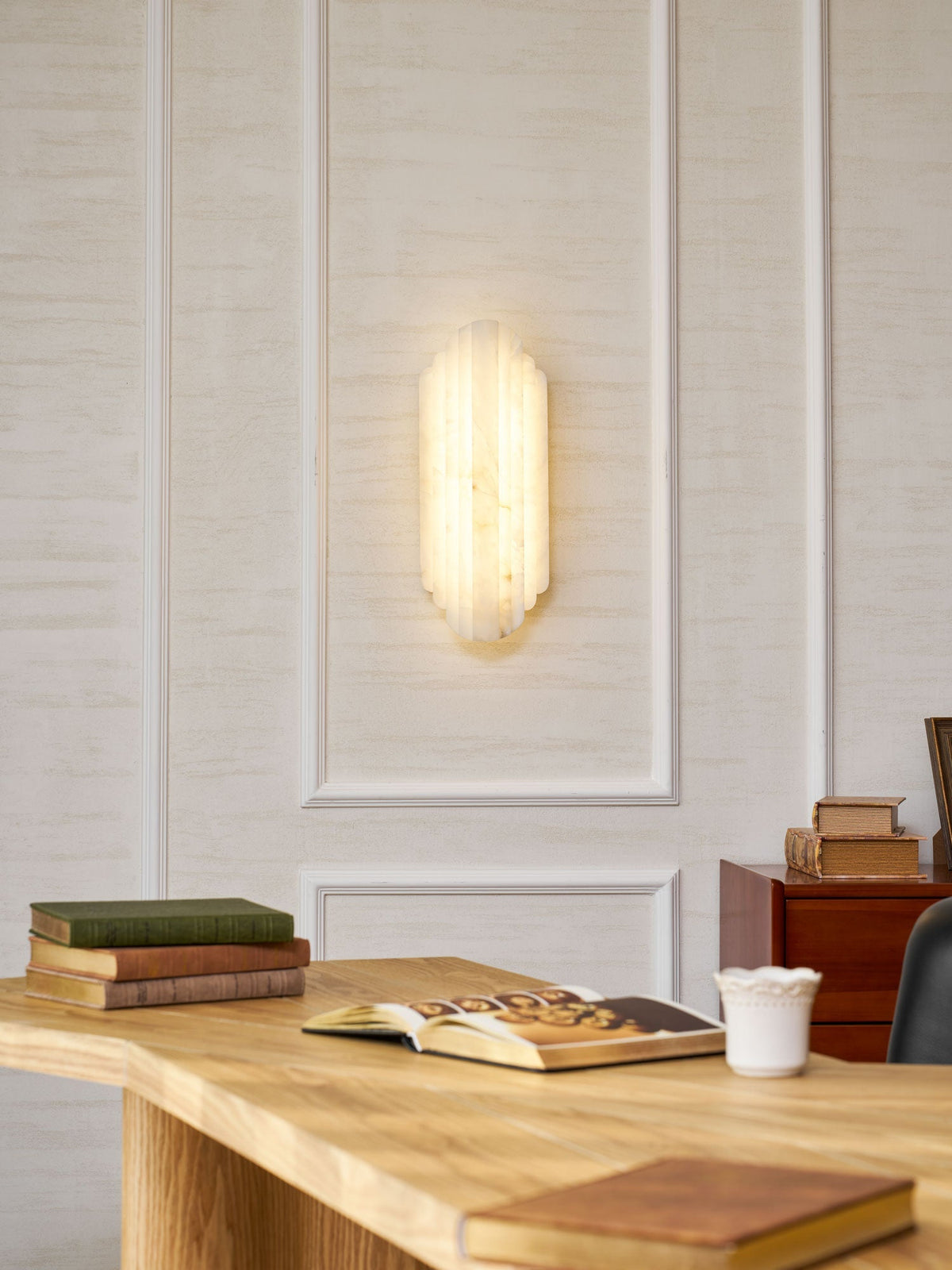 Havencrest Alabaster Indoor Wall Light