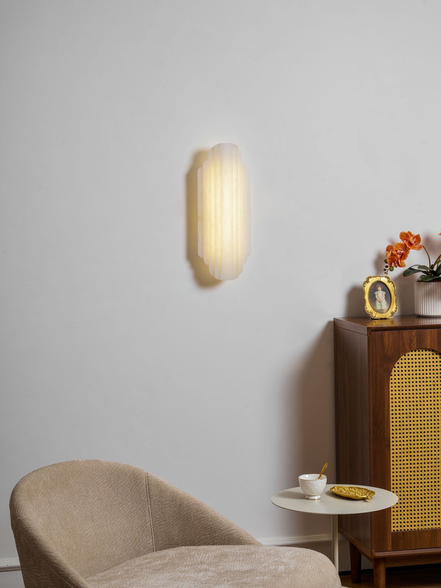 Havencrest Alabaster Indoor Wall Light