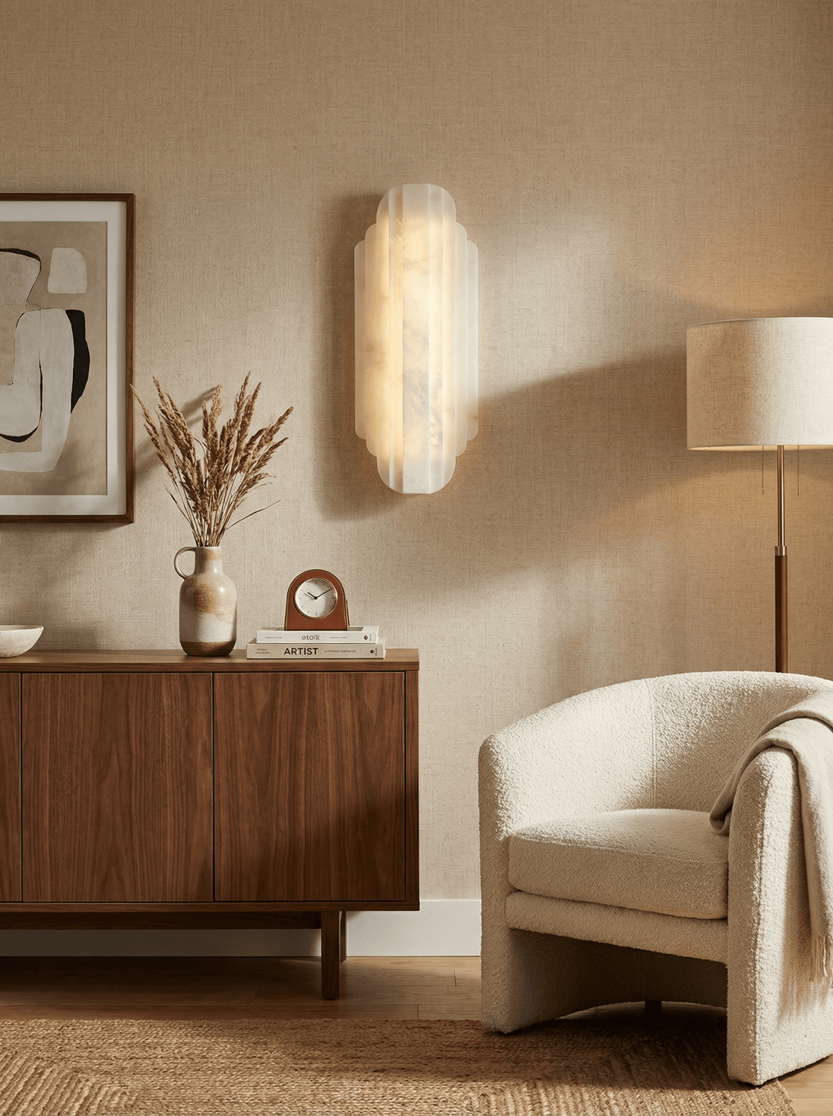 Havencrest Alabaster Indoor Wall Light