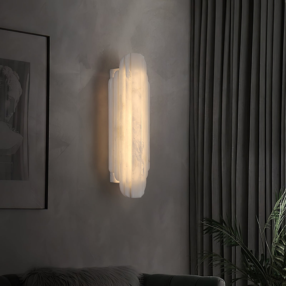 Havencrest Alabaster Indoor Wall Light