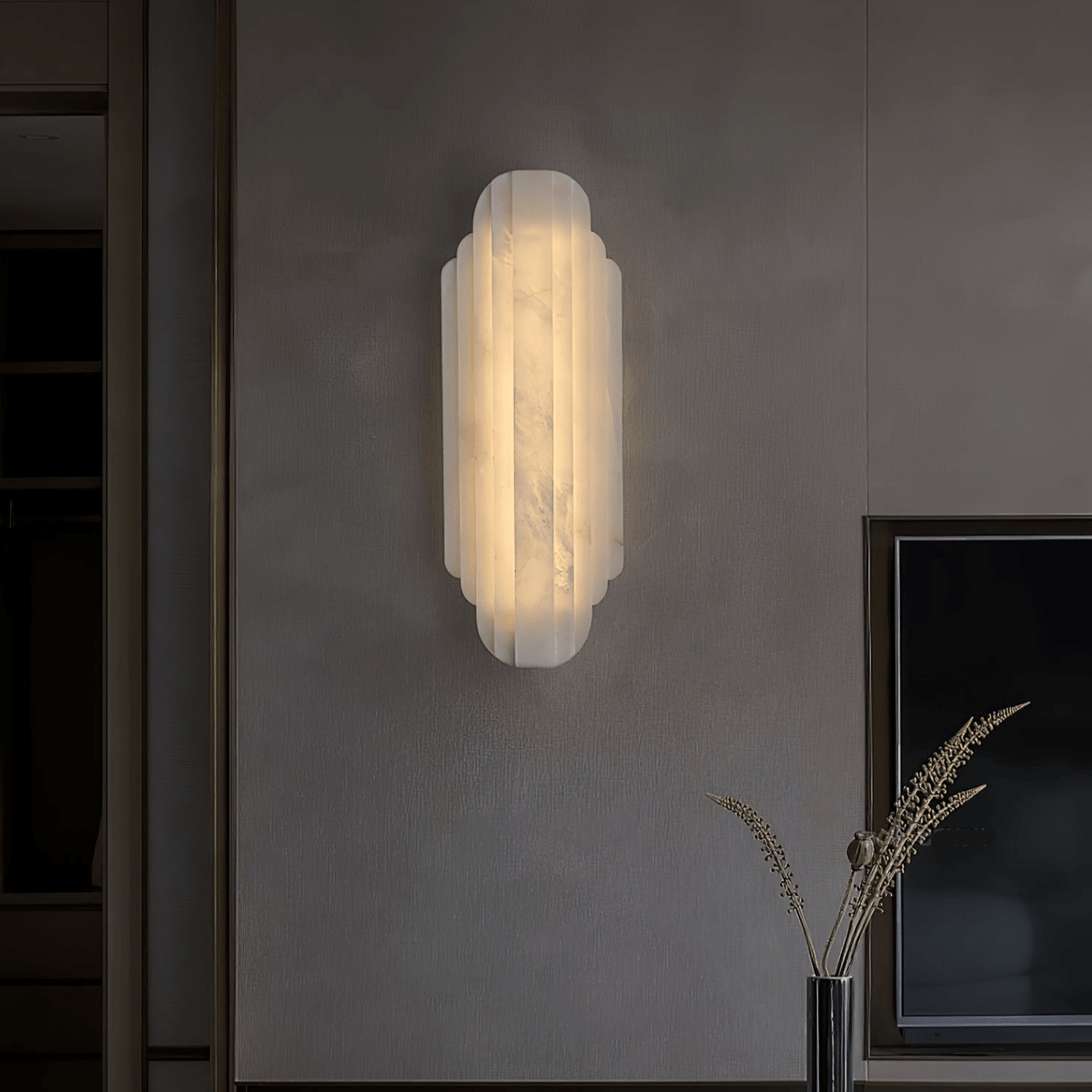 Havencrest Alabaster Indoor Wall Light