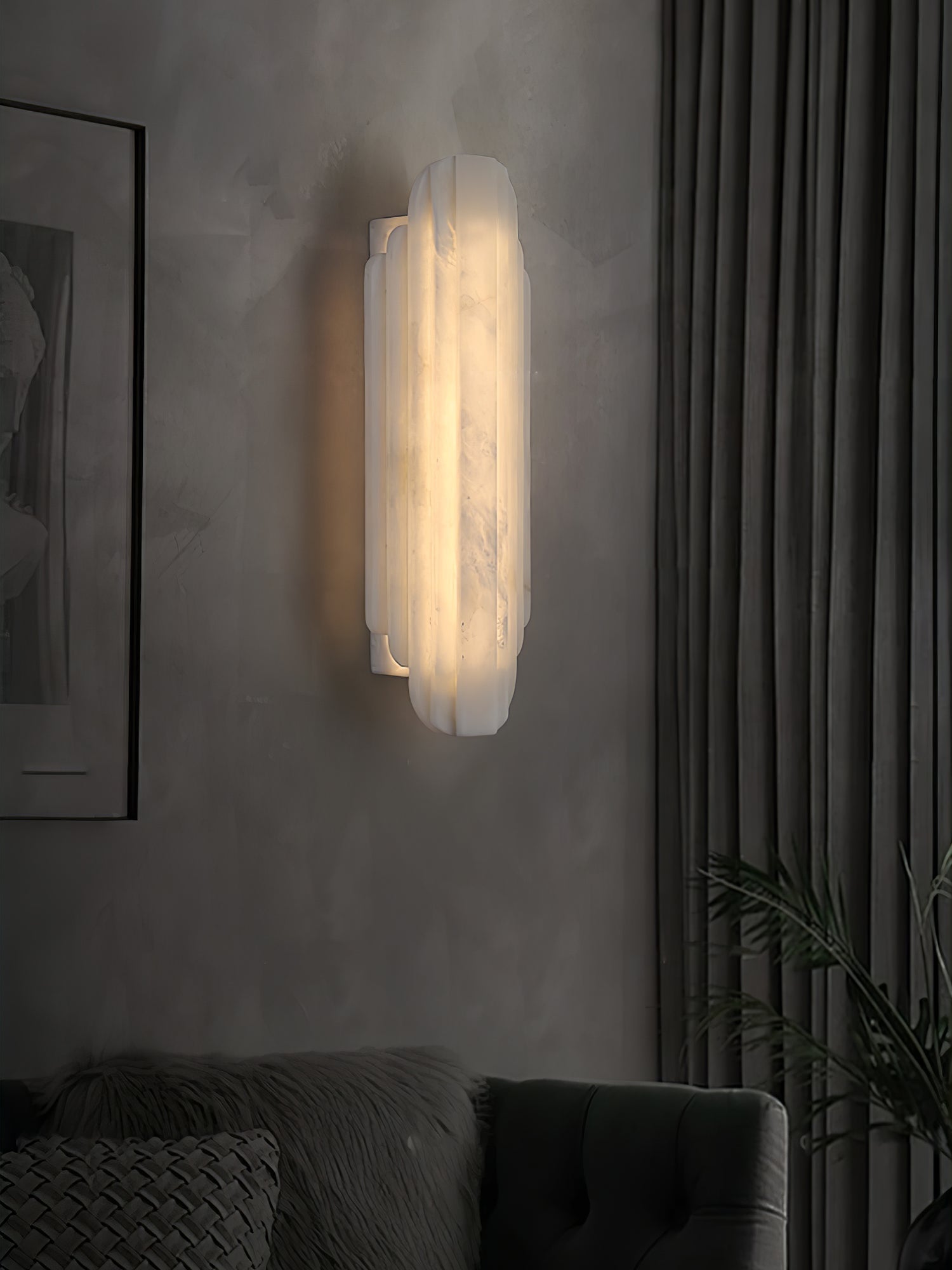Havencrest Alabaster Indoor Wall Light