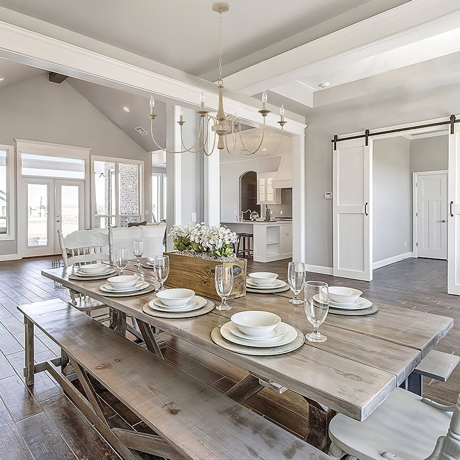 Barnwood Chandelier