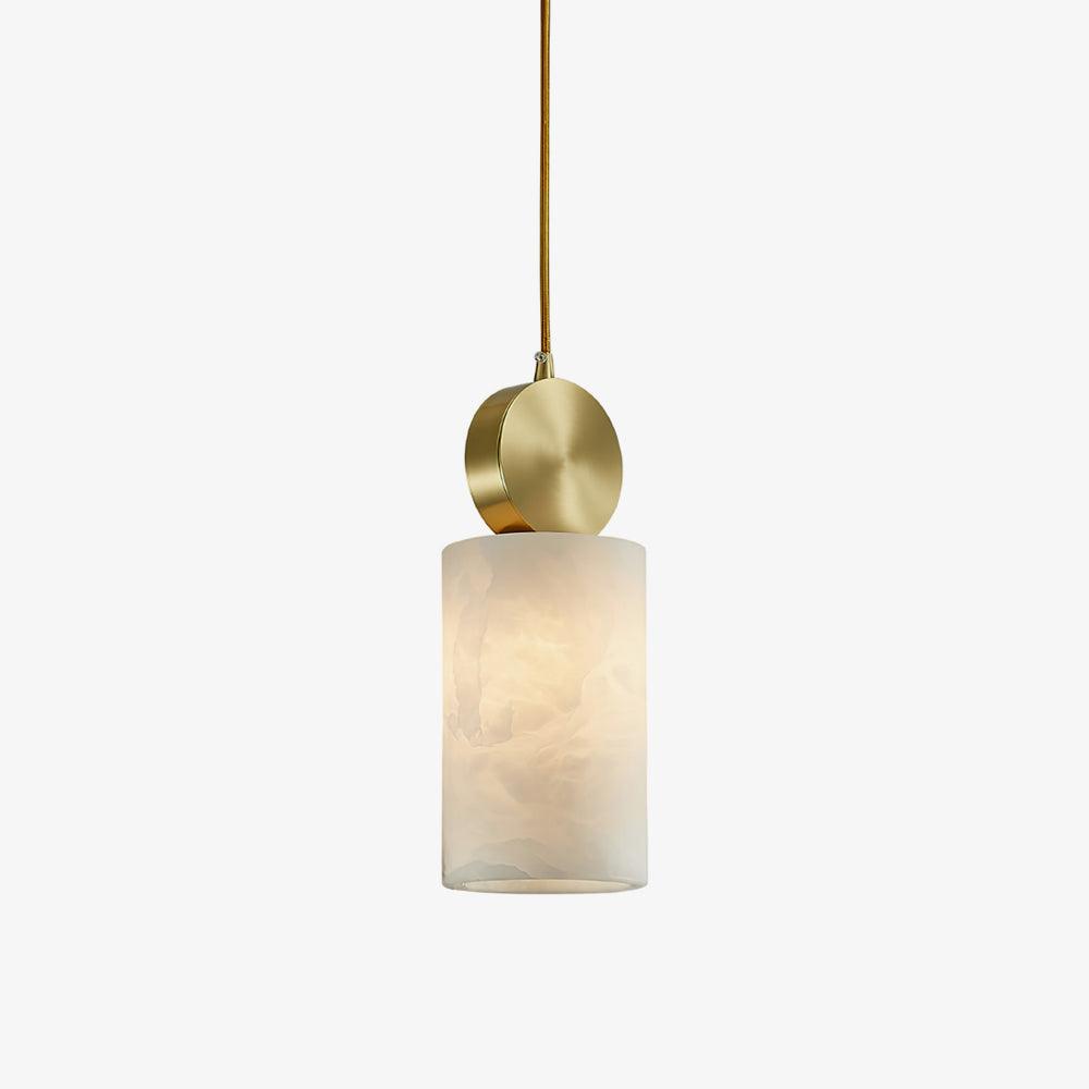 Nore Cylinder Alabaster Pendant Light