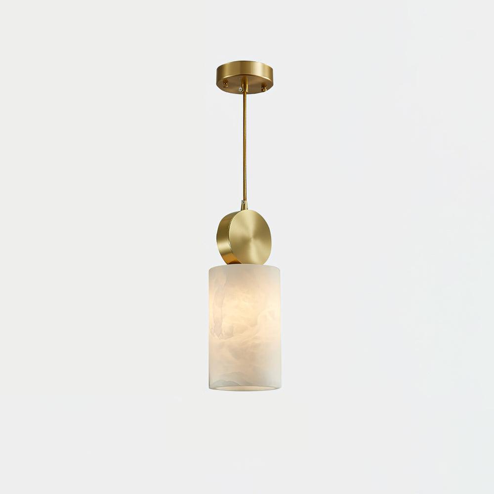 Nore Cylinder Alabaster Pendant Light