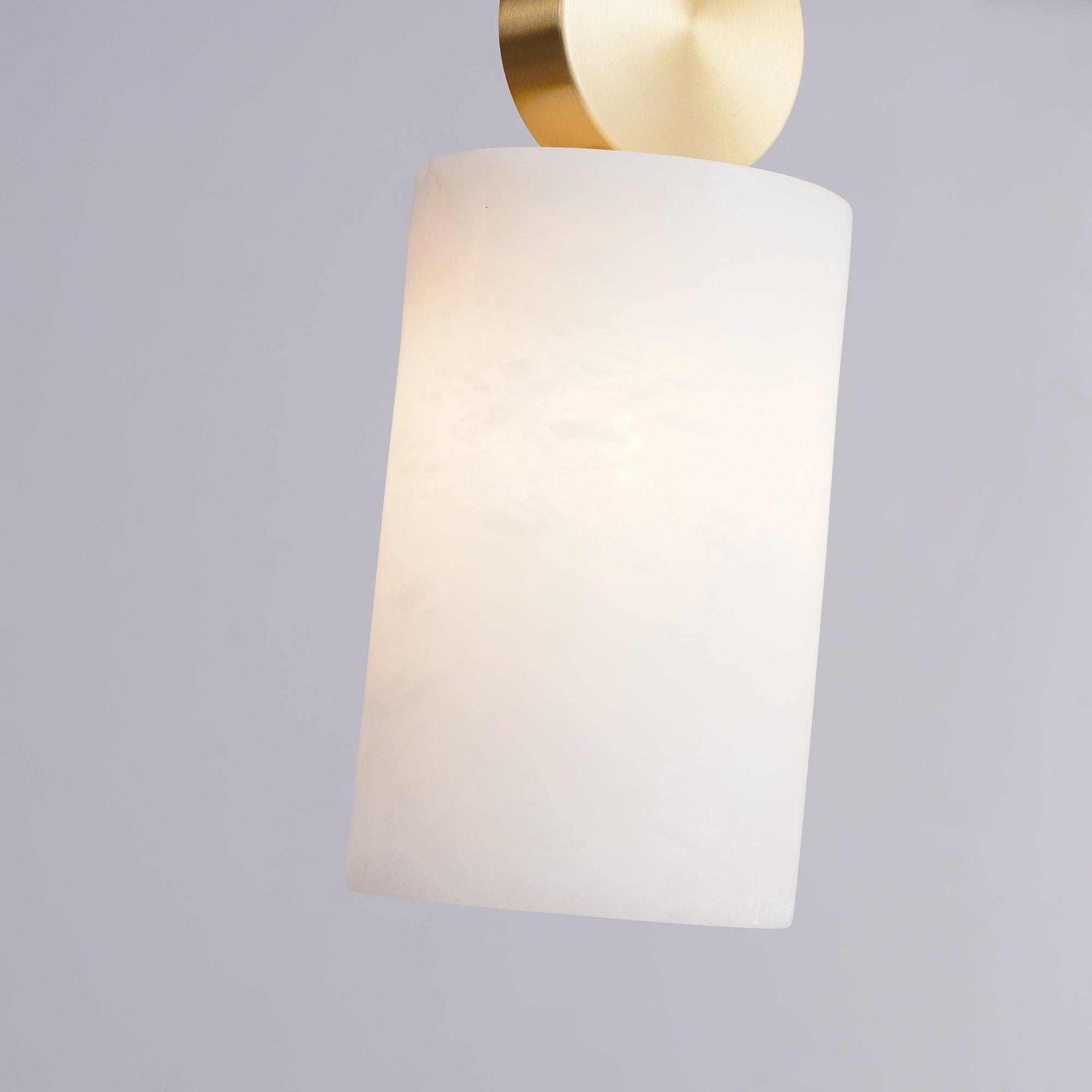 Nore Cylinder Alabaster Pendant Light