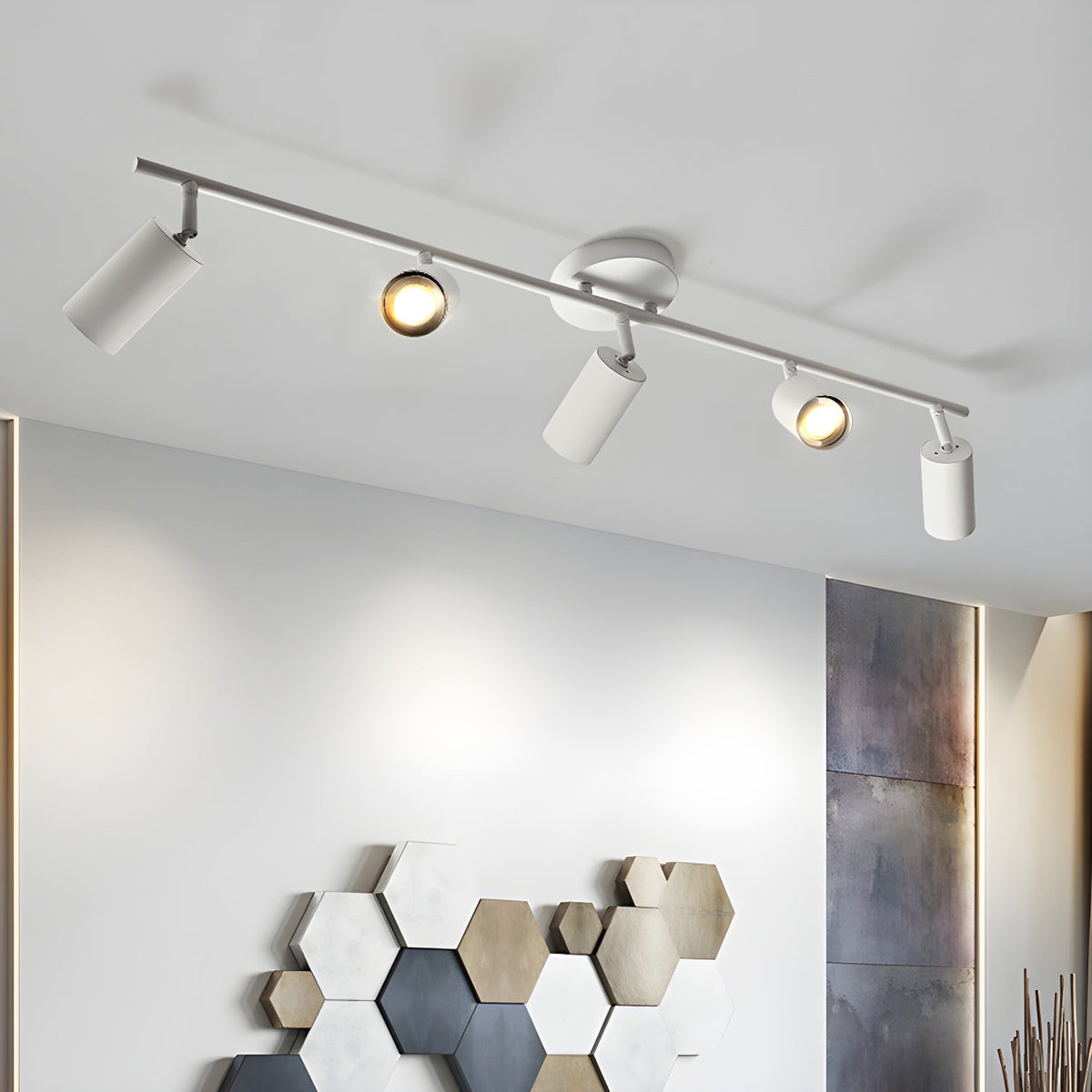 Quadra Aluminum Contemporary Ceiling Light