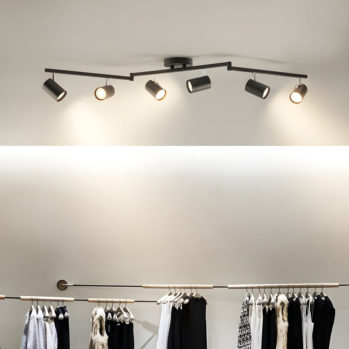 Quadra Aluminum Contemporary Ceiling Light