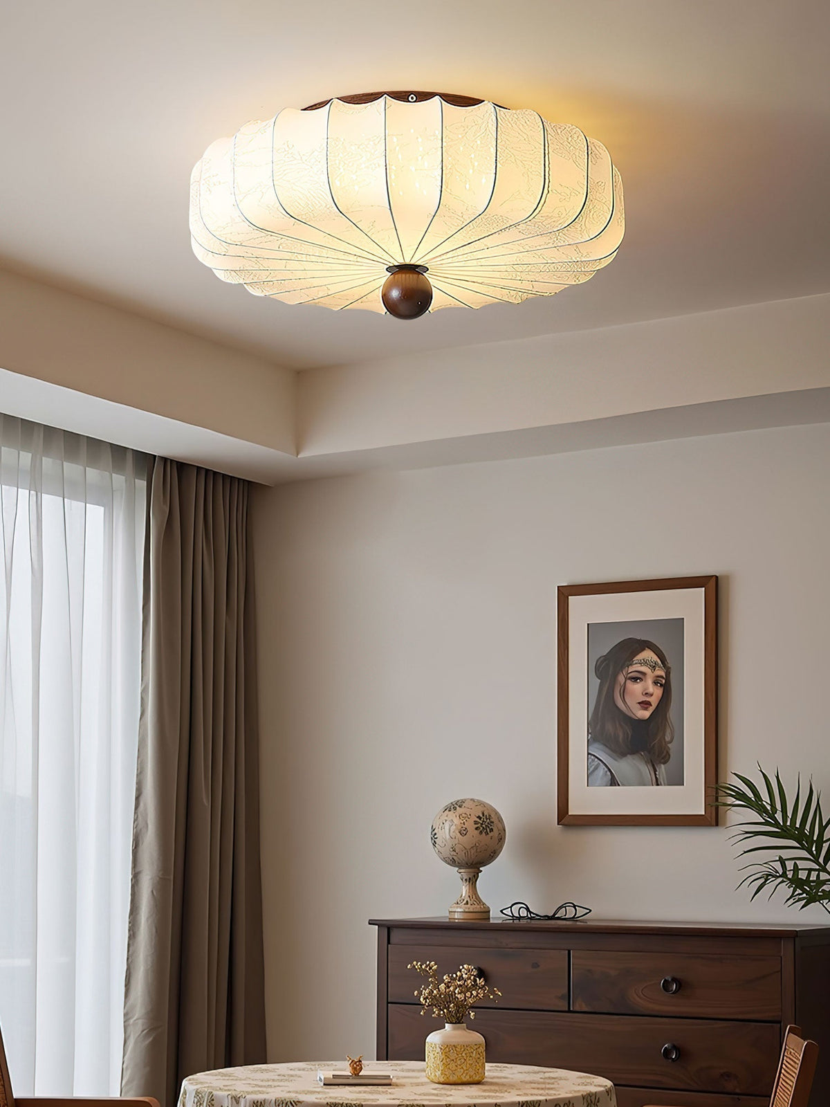 Lotus Fabric Fashion Ceiling Light
