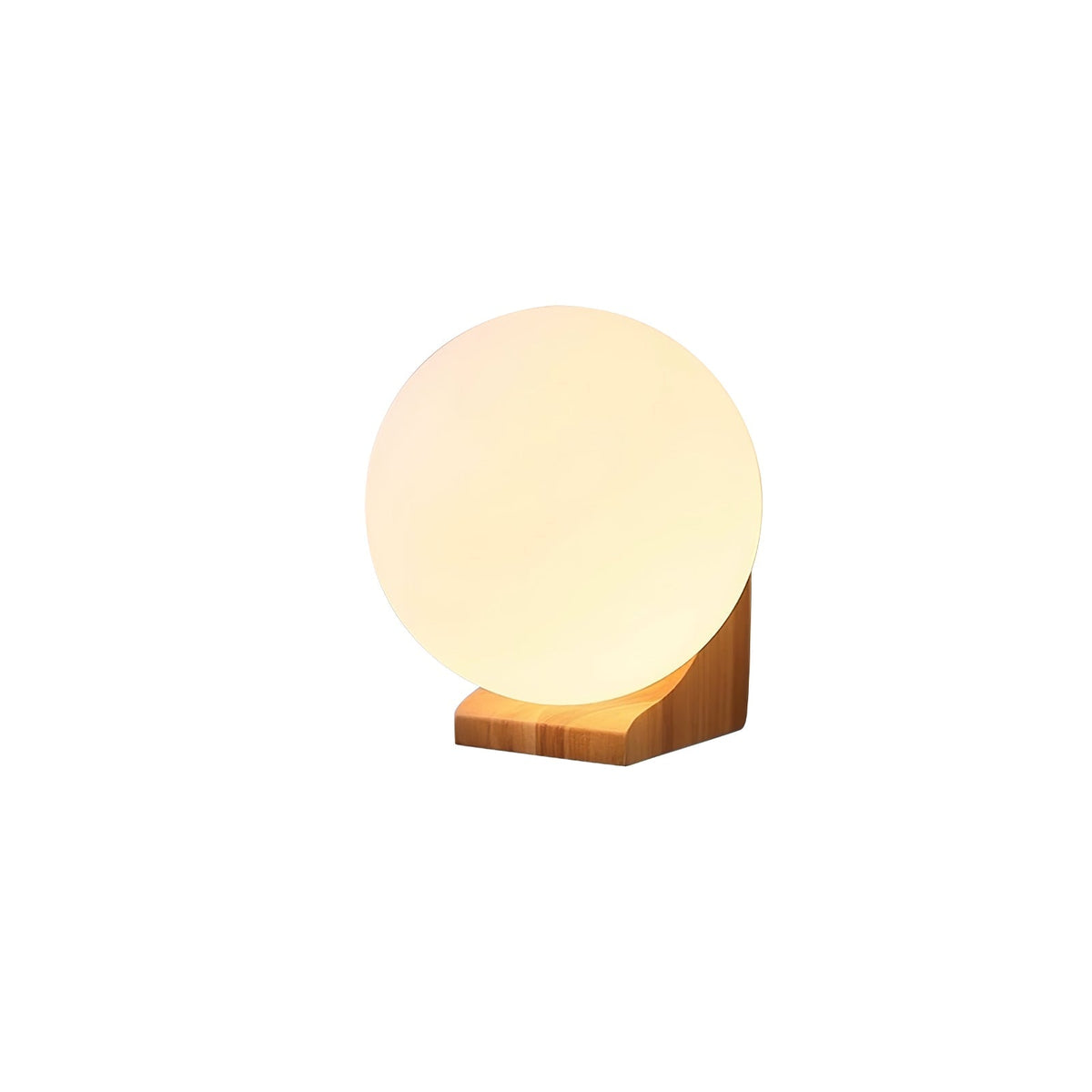 Icarara Modern Minimalist Orb Wood Glass Wall Lamp