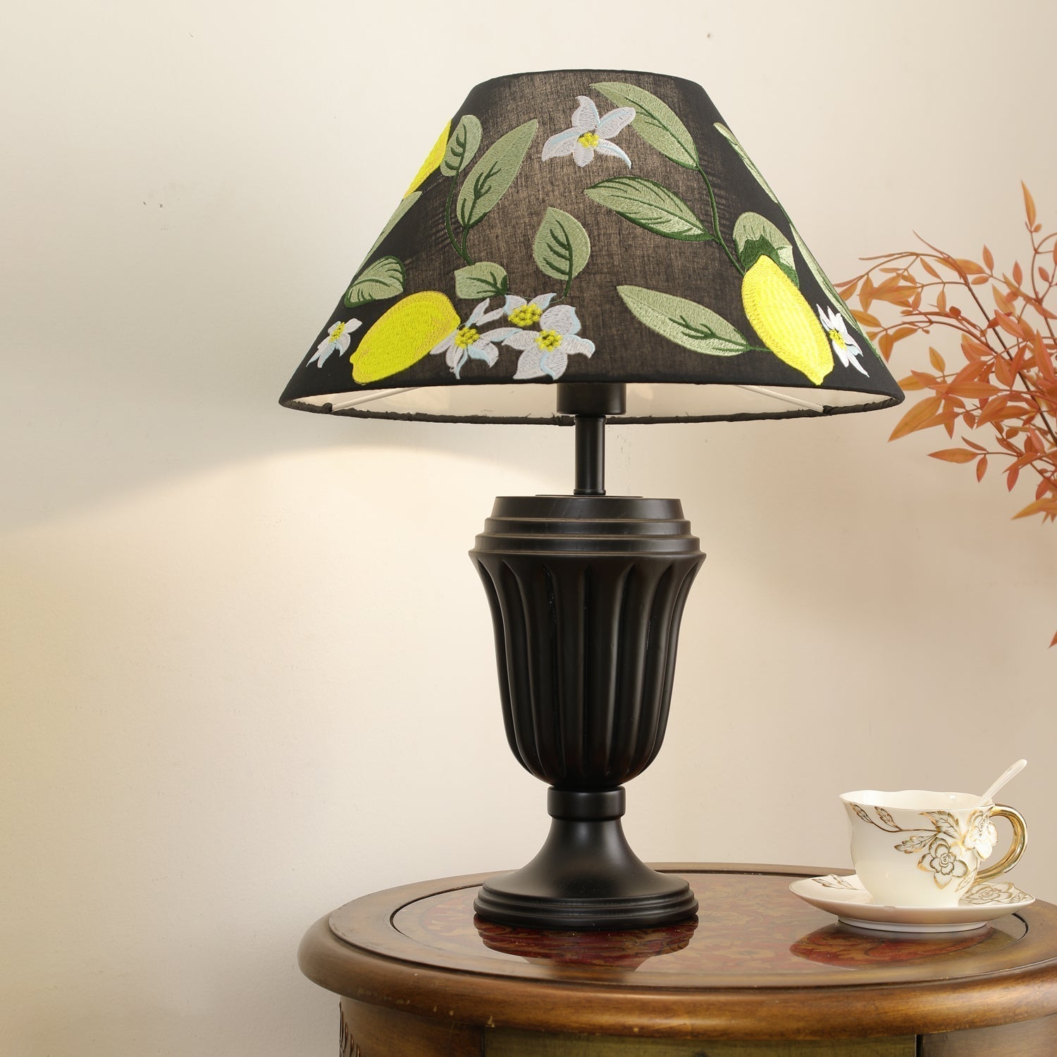 Orione Wood & Fabric Table Lamp