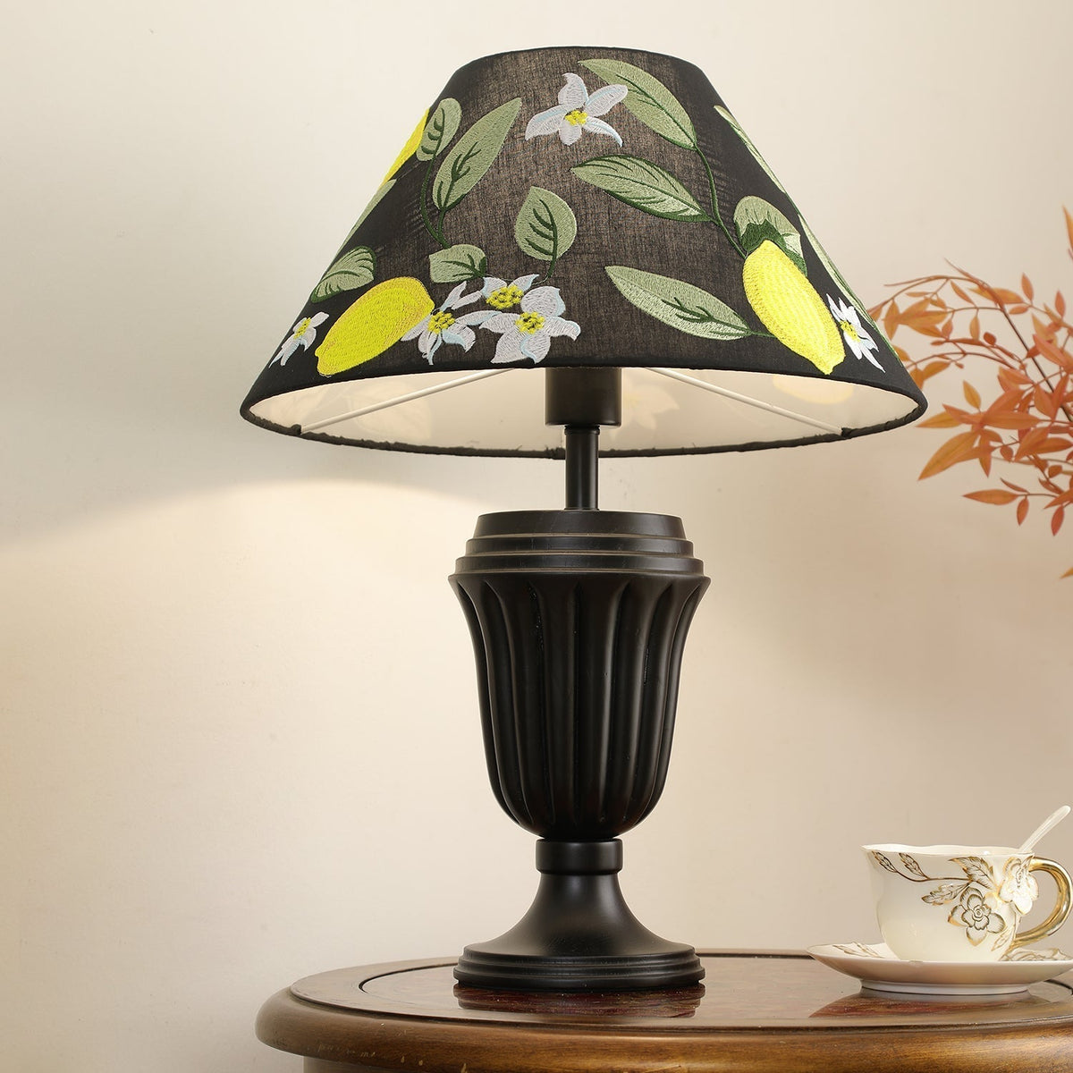 Orione Wood & Fabric Table Lamp