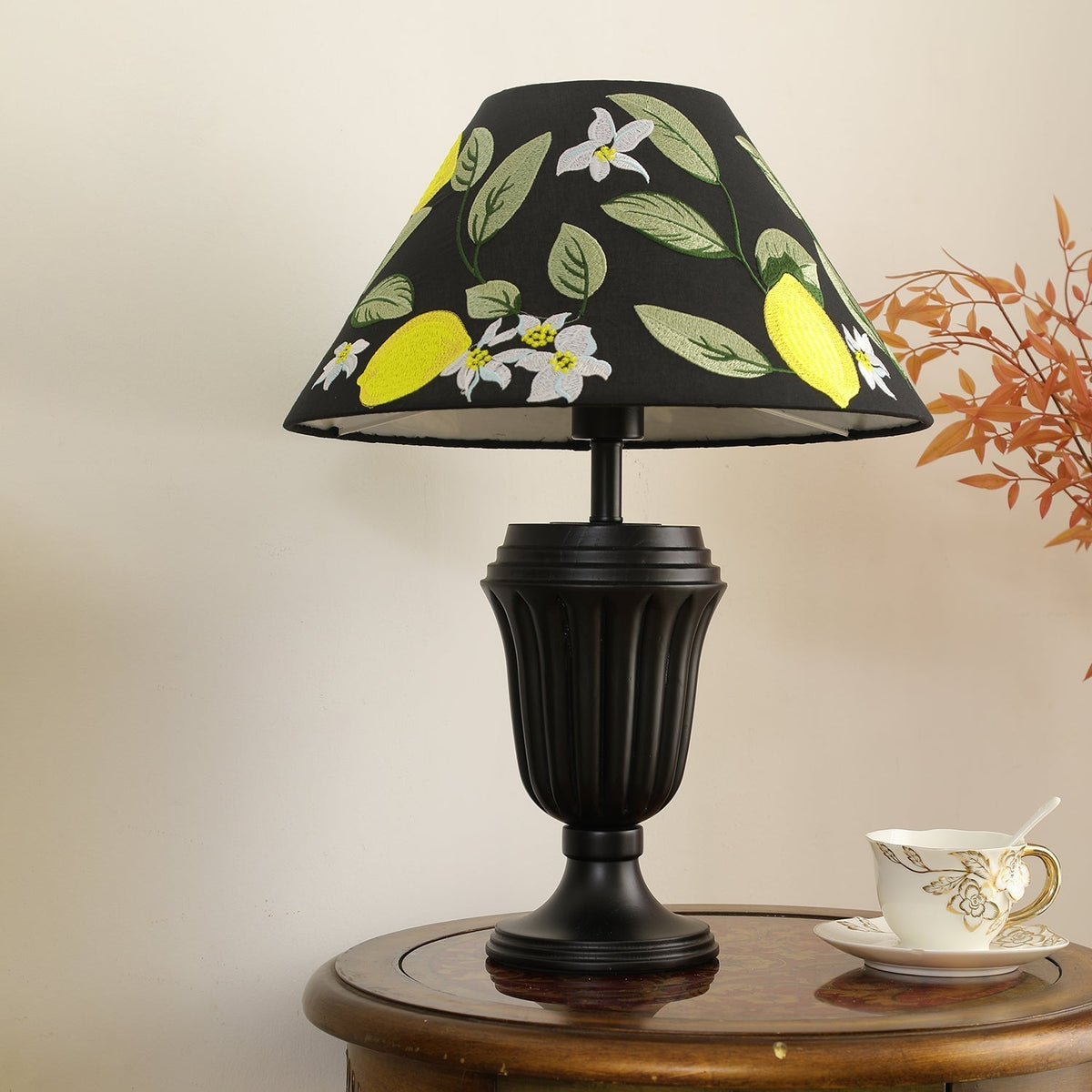 Orione Wood & Fabric Table Lamp