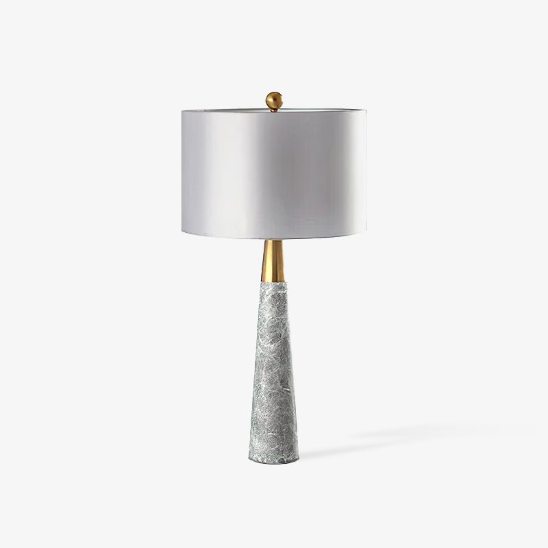 Zinara Marble Fabric Table Lamp - Neutral Decor