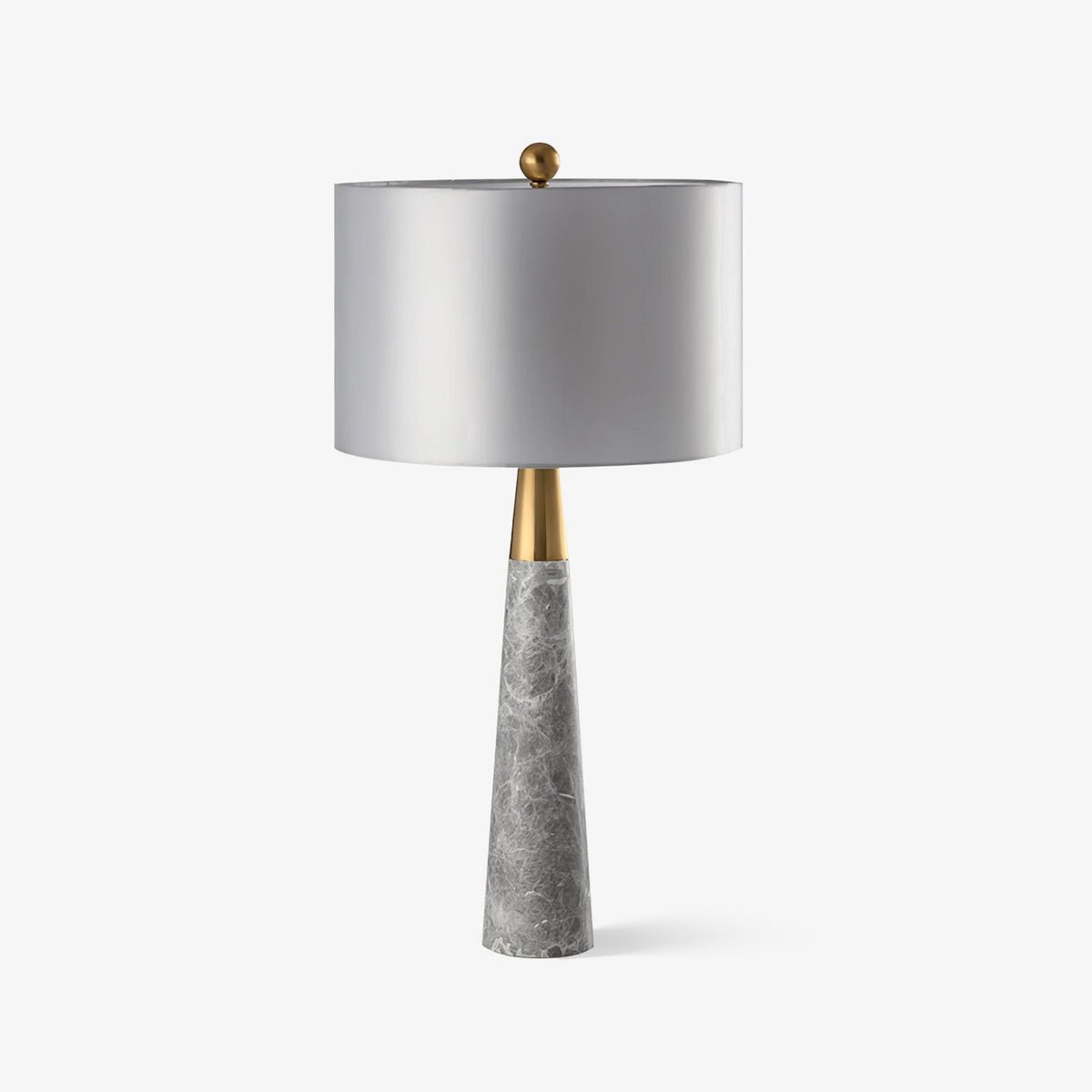Zinara Marble Fabric Table Lamp - Neutral Decor
