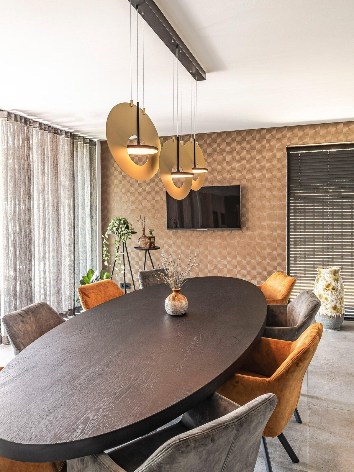 Sirixy Pendant Lamp Oval Ring Geometric
